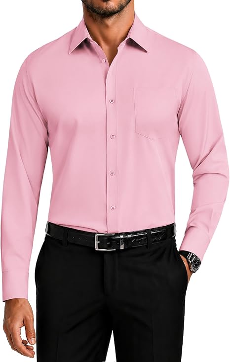 COOFANDY Men's Wrinkle-Free Dress Shirt